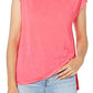 Camiseta Calvin Klein Performance Feminina Manga Curta Costas Cruzadas Rosa Tamanho XG