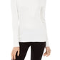 INC International Concepts Suéter Feminino Gola Redonda Lantejoulas Pulôver Branco - Tamanho X-Grande