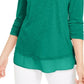Top de chiffon feminino Style &amp; Co, verde, tamanho PM