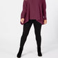 Poncho de gola alta Alfani feminino plus size vermelho tamanho 0X