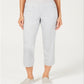 Calça capri feminina estilo &amp; co, cinza, tamanho pequeno