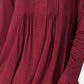 Blusa Pintuck Feminina Estilo &amp; Co Vermelha Tamanho PP