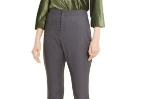 Calça curta feminina cinza mesclada da INC International Concepts, tamanho 0