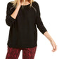 Suéter Peekaboo Grommet Feminino da INC International Concepts, Preto, Tamanho XX-Grande