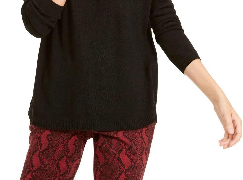 Suéter Peekaboo Grommet Feminino da INC International Concepts, Preto, Tamanho XX-Grande