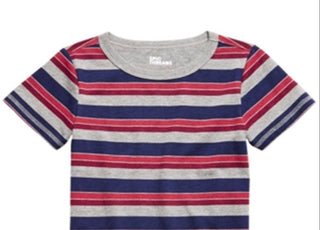 Epic Threads Toddler Boy's Multi-Stripe T-Shirt Gray Size 2T
