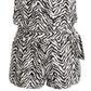 Macacão com estampa de zebra para meninas grandes da Epic Threads, branco, tamanho GG