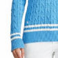 Suéter Ralph Lauren Feminino Manga Longa Gola V Azul Tamanho X-G