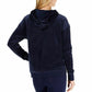 Tommy Hilfiger Sport Velour Chevron Pullover Hoodie Feminino Azul Marinho Tamanho Médio