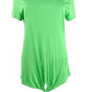 INC International Concepts Top feminino com amarração frontal, verde, tamanho pequeno e pequeno