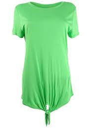 INC International Concepts Top feminino com amarração frontal, verde, tamanho pequeno e pequeno