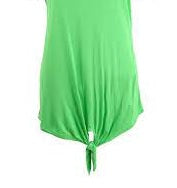 INC International Concepts Top feminino com amarração frontal, verde, tamanho pequeno e pequeno