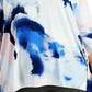Blusa feminina Alfani com decote canoa e manga dolman, azul, tamanho extragrande