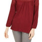 Top de crochê feminino estilo &amp; co, vermelho, tamanho GG
