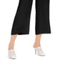Calças culotte femininas sólidas com amarração frontal, tamanho pequeno e médio, da INC International Conceptsc