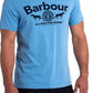 Camiseta masculina Barbour Max Logo Graphic Azul, tamanho médio