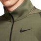 Camiseta de treino Nike Therma Quarter Zip masculina, verde, tamanho pequeno