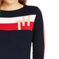 Tommy Hilfiger Suéter Listrado Colorblocked Feminino Azul Marinho Tamanho XS