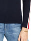 Tommy Hilfiger Suéter Listrado Colorblocked Feminino Azul Marinho Tamanho XS