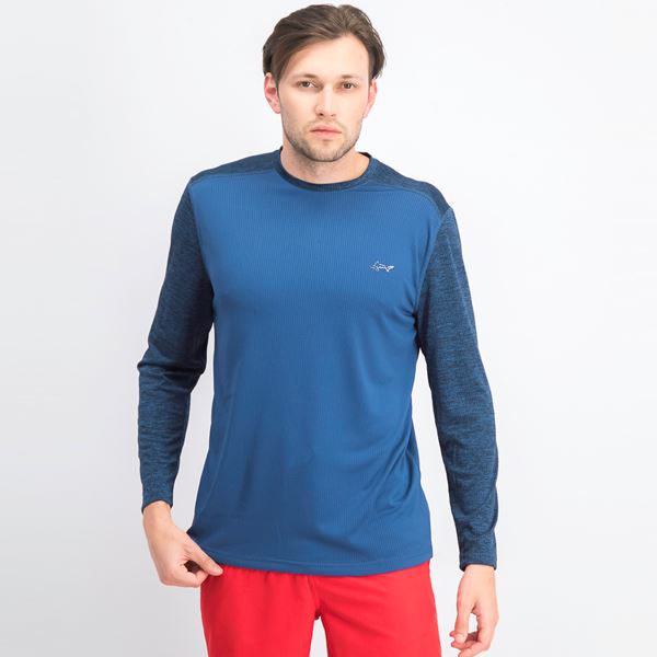 Camisa térmica masculina Attack Life azul tamanho médio