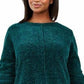 Suéter chenille feminino Style &amp; Co verde tamanho PXL
