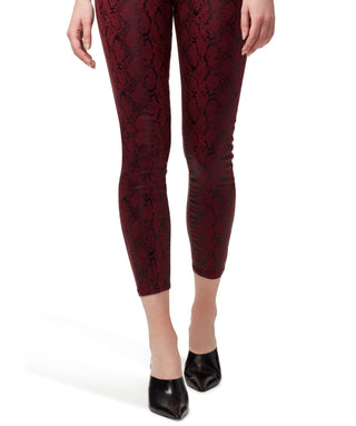 Calça jeans skinny com estampa de cobra Sanctuary Social Standard feminina - vermelha, tamanho 25