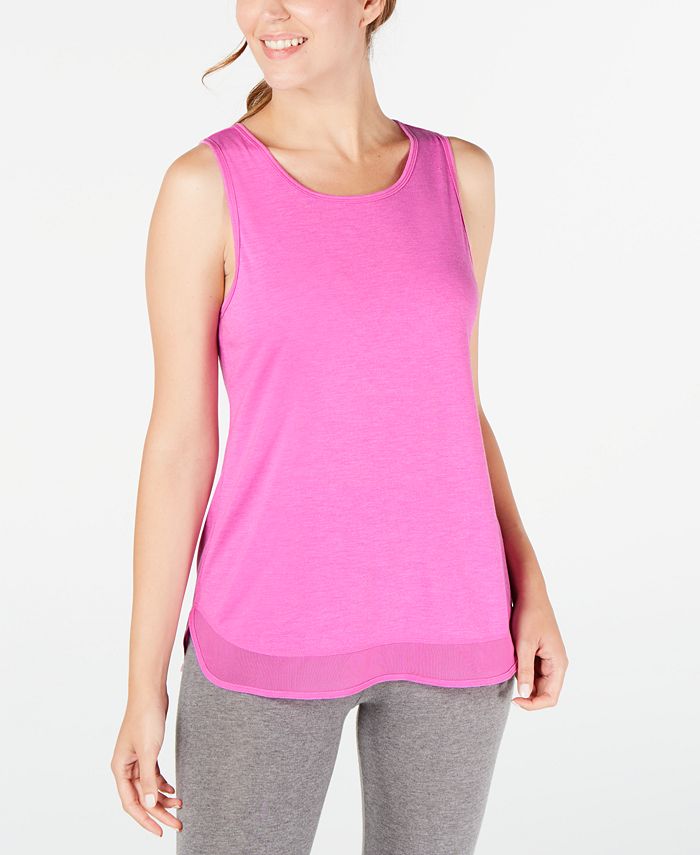 Ideology Camiseta regata feminina de malha rosa tamanho XX-G