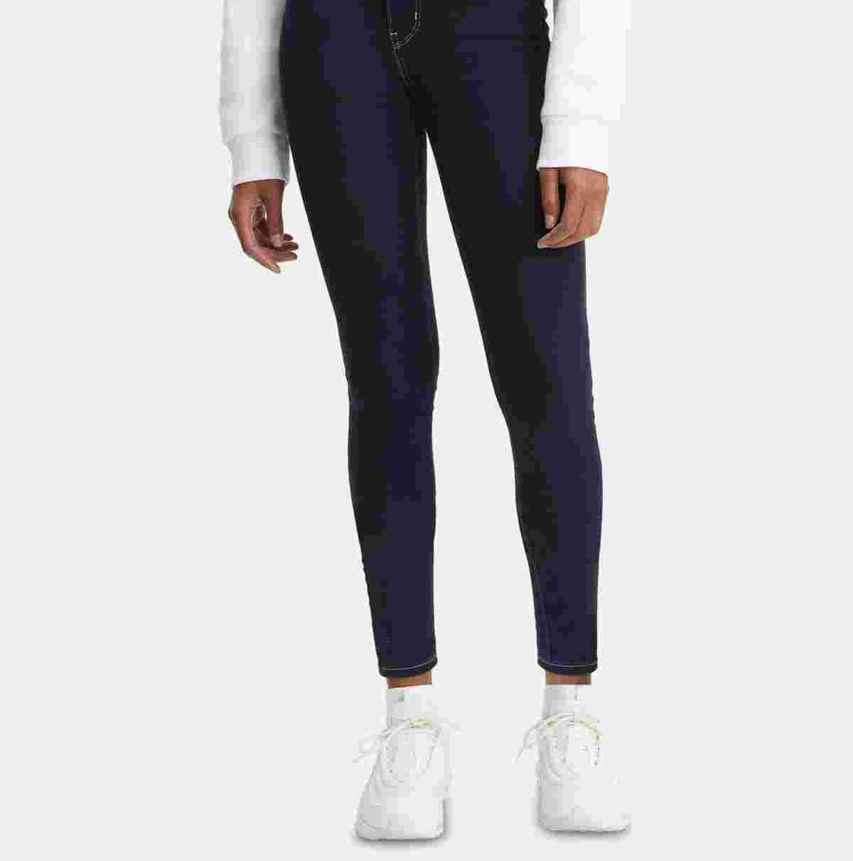 Calça jeans Levi's 720 High-Rise Super-Skinny Feminina Azul Tamanho 30X30