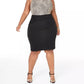 Vestido feminino Teeze Me Plus com estampa animal e alças largas, preto, tamanho 16