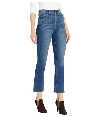 Calça jeans feminina skinny de cintura alta 7 For All Mankind, azul, tamanho 29