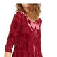 Blusa de festa feminina Alfani marrom com fenda floral e manga dolman, gola redonda, vinho, tamanho XX-G