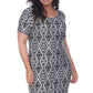Vestido longo feminino White Mark Plus Jasmine - Preto, tamanho 1XL
