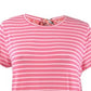 Camiseta listrada feminina Maison Jules, rosa, tamanho XS