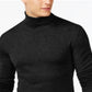 Suéter masculino Alfani de gola alta, preto, tamanho médio