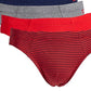 Cuecas Levi's Masculinas, Pacote com 5, Vermelhas, Tamanho Grande