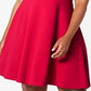 Vestido feminino estilo skater plus size da B Darlin, vermelho, tamanho 16