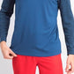 Camisa térmica masculina Attack Life azul tamanho médio