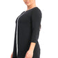 Túnica Alfani Feminina Petite Tubular Preta Tamanho PL