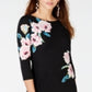 Vestido tubinho floral feminino INC International Concepts, preto, tamanho 2XL