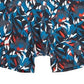 Pacote com 2 cuecas boxer de algodão Boss masculinas, azul, tamanho pequeno
