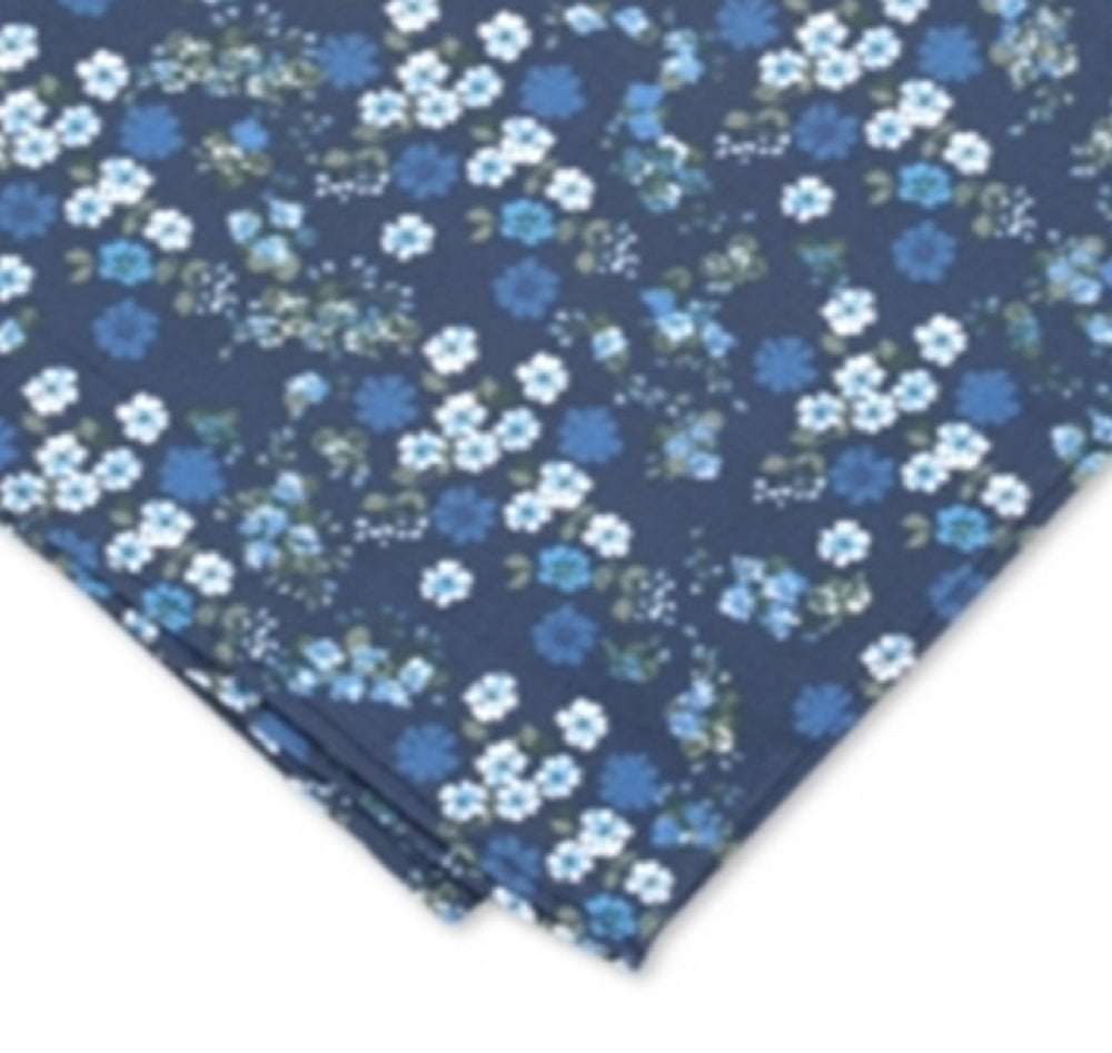 Lenço de bolso floral Garside masculino Bar III azul tamanho regular