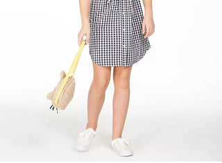 Vestido xadrez Charter Club Big Girls Mommy &amp; Me, branco, tamanho grande