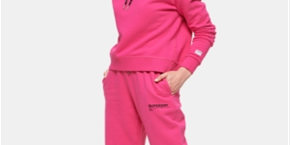 Calça jogger feminina Superdry Cotton Elissa rosa tamanho 6