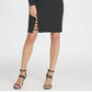 Vestido tubinho com recortes e contas DKNY feminino, preto, tamanho 2