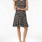 Vestido feminino estampado estilo &amp; co, preto e branco, tamanho pequeno P