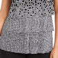 Blusa feminina estampada Alfani, branca, tamanho pequeno