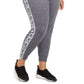 Calça de moletom feminina Calvin Klein Plus Logo cinza tamanho 3X