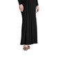Vestido de noite longo com strass e decote em V, manga comprida, estilo flare, Ralph Lauren, preto, tamanho 12