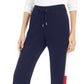 Calça esportiva feminina Tommy Hilfiger Sport Vented Colorblocked azul tamanho médio