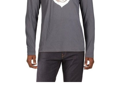 Club Room Masculino Papai Noel Bulldog Festa de Natal Top Cinza Tamanho Pequeno